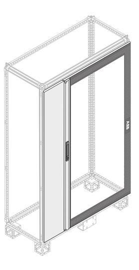  Дверь стеклянная IP40 с руч.H=1800мм W=1000мм ABB 1STQ007335A0000 