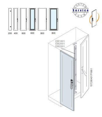  Створка двойной двери 1800х500м ABB EC1880FC5K 