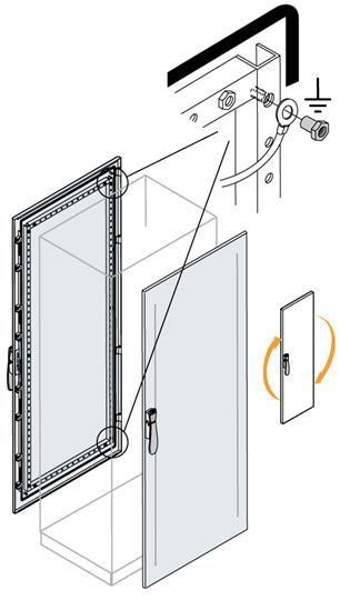  Дверь передняя/задняя 2000х800мм ВхШ ABB EC2080K 