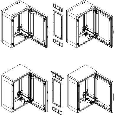  Комплект для горизонт. соединения шкафов PLA7х3 SchE NSYMUPLA73G 