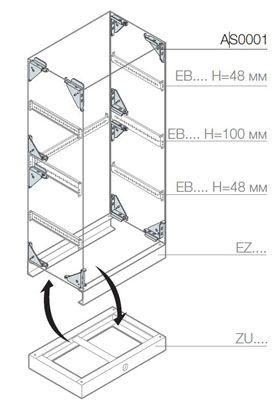  Комплект усиления жесткости шкафа ABB AS0001 
