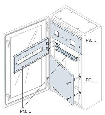  Комплект для мод. оборуд. 25мод. нерж. 185х600 ABB PM1625X 