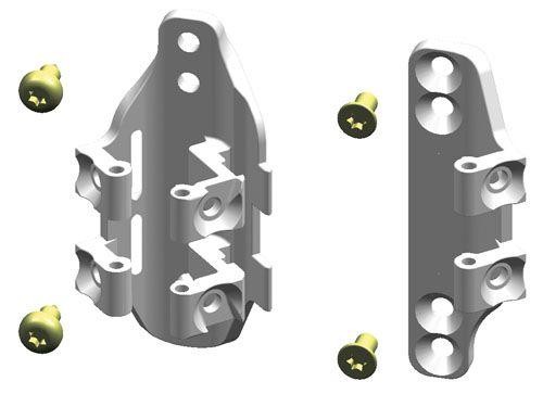  Набор петель для мод. дверей TriLine-R ABB RZ202 