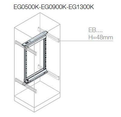  Рама 19дюйм. поворот. 9HE 500х600мм ABB EG0500K 