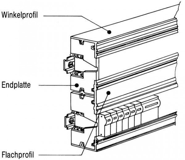  Крышка бок. для мод. устройств ABB ZK141 