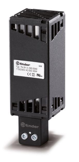  Электронагреватель щитовой 110…250В AC/DC 50Вт уст. на рейку 35мм IP20 FINDER 7H5102300050 