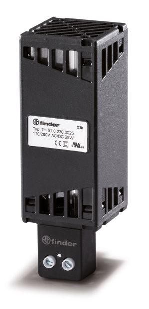 Электронагреватель щитовой 110…250В AC/DC 25Вт уст. на рейку 35мм IP20 FINDER 7H5102300025 