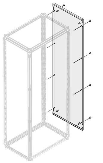  Панель боковая IP30/40 H=1800мм D=200мм ABB 1STQ007607A0000 