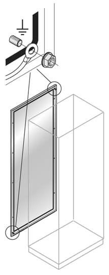  Стенка шкафа задн. нерж. сталь 1600х600мм ABB TE1660X 