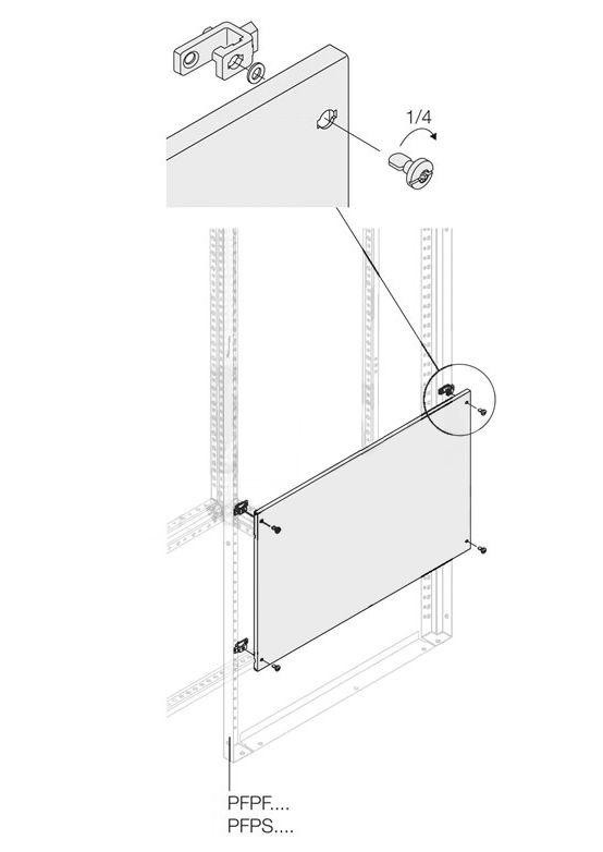  Панель глухая H=200мм W=400мм ABB 1STQ007468A0000 