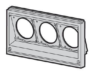  Панель лицевая 3отв. (16-32А 1х10/16А) 1ряд ABB 2CMA191084R1000 