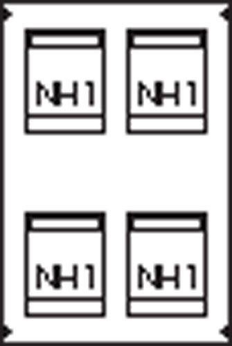  Пластрон для 4 NH1 2ряда/5 реек ABB AG83 