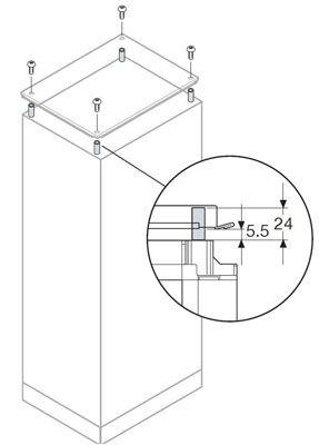  Проставка для вент. шкафа IP20 ABB AE1015 