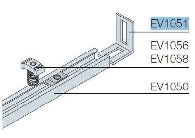  Кронштейн для монтажа EV1050 (уп.25шт) ABB EV1051 