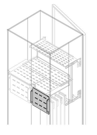  Перегородка верт. задняя H=225мм W=800мм ABB 1STQ008786A0000 
