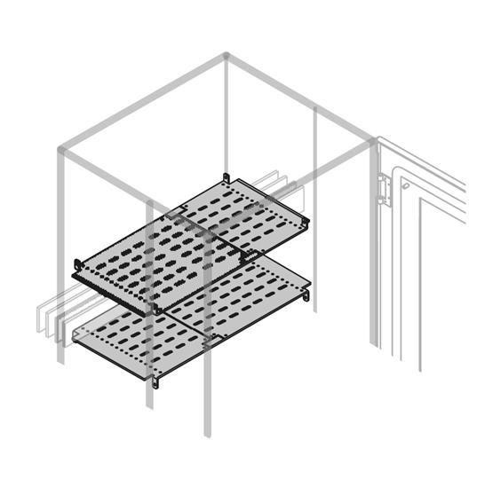  Перегородка горизонт. W=1000мм D=700мм ABB 1STQ008534A0000 