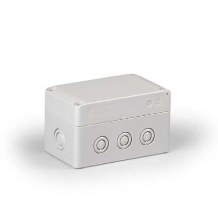  Корпус пластиковый Cubo S 75х125х60мм поликарбонат от -40 до +80град.C пробив. отверст. IP66/67 сер. ENSTO SPCM081306G 