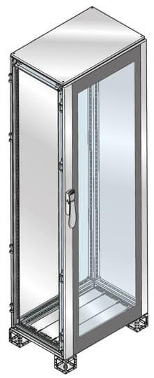  Шкаф ISX нерж. сталь стекл. дверь 2000х600х500мм ABB ES2065VX 