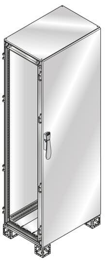  Шкаф ISX нерж. сталь с непрозр. дверью 2000х600х600мм ABB ES2066X 