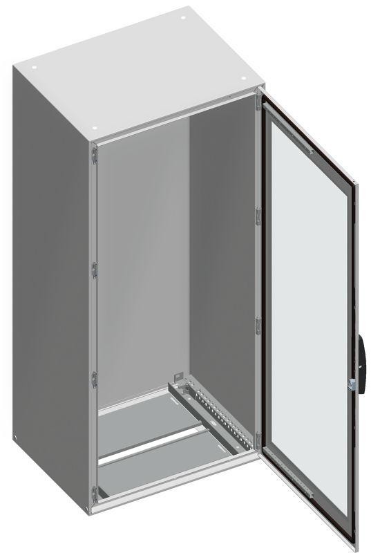  Шкаф Sm прозр. дверь без монтаж. платы 1400х800х400 SchE NSYSM14840T 