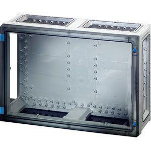  Корпус с прозр. дверцей без съемных бок. панелей с 6 соед. IP65 сер. FP 0400 HENSEL 68000200 