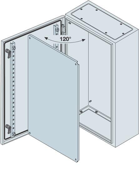  Корпус шкафа IP65 монтаж. плат. 600х600х250 ABB SRN6625K 