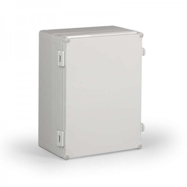  Корпус Cubo W 300х400х185 с петлями и замками рамная вставка сер. крышка PC IP66 ENSTO WPCP304018G 