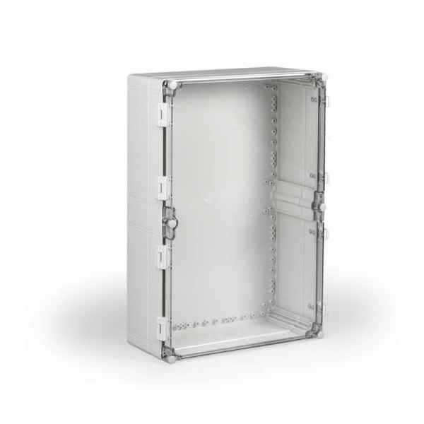  Корпус Cubo W 400х600х185 с петлями и замками рамная вставка прозрачн. крышка PC IP66 ENSTO WPCP406018T 