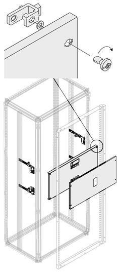  Комплект верт. XT2 3-4P выкат. W=600мм ABB 1STQ007936A0000 