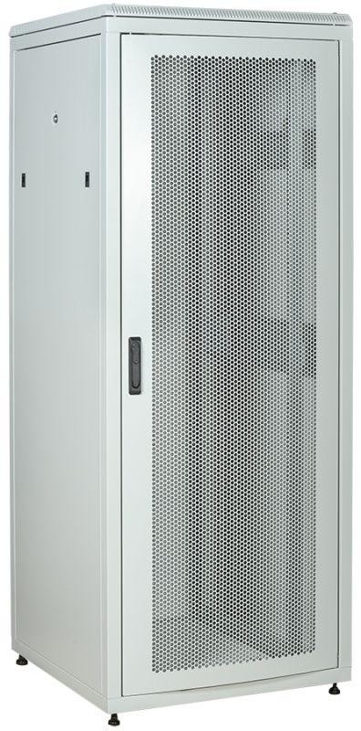  Шкаф сетевой LINEA N 28U 800х800мм перф. передняя дверь задняя металлическая сер. ITK LN35-28U88-PM 