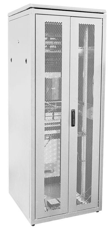  Шкаф сетевой LINEA N 28U 800х800мм распашная перф. передняя дверь задняя перф. сер ITK LN35-28U88-2PP 