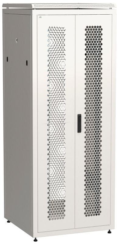  Шкаф сетевой LINEA N 42U 800х800мм распашная перф. передняя дверь задняя перф. сер ITK LN35-42U88-2PP 