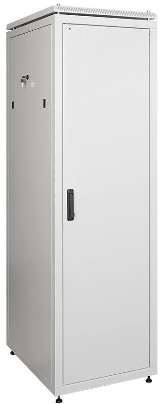  Шкаф сетевой 19дюйм LINEA N 38U 600х600мм металлическая передняя дверь сер. ITK LN35-38U66-M 