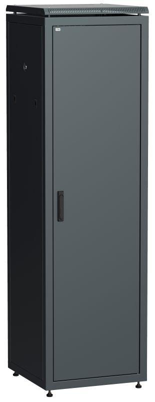  Шкаф сетевой 19дюйм LINEA N 47U 600х800мм металлическая передняя дверь черн. ITK LN05-47U68-M 