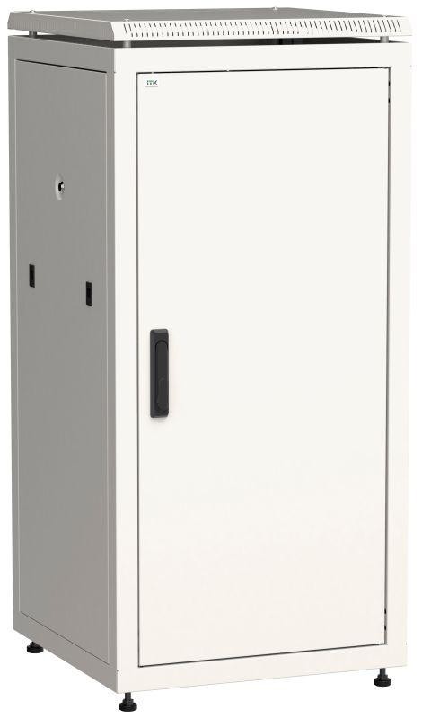  Шкаф сетевой 19дюйм LINEA N 28U 600х600мм металлическая передняя дверь сер. ITK LN35-28U66-M 