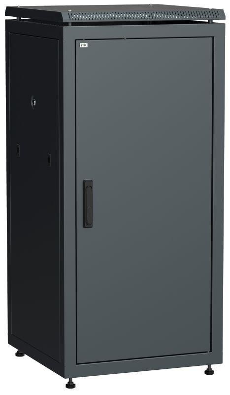  Шкаф сетевой 19дюйм LINEA N 28U 600х800мм металлическая передняя дверь черн. ITK LN05-28U68-M 