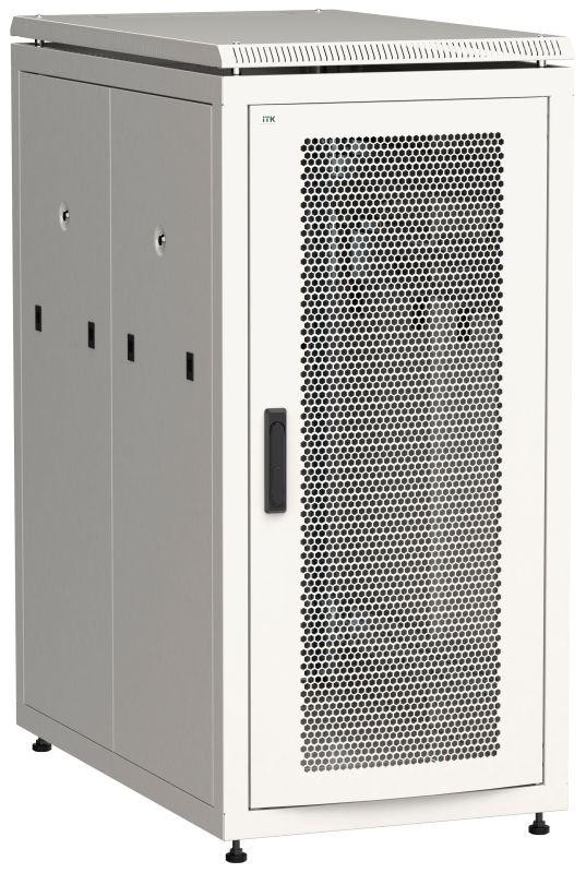  Шкаф сетевой 19дюйм  LINEA N 18U 600х1000мм перфорированные двери сер. ITK LN35-18U61-PP 