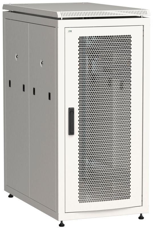  Шкаф сетевой 19дюйм  LINEA N 18U 600х1000мм перфорированная передняя дверь сер. ITK LN35-18U61-P 