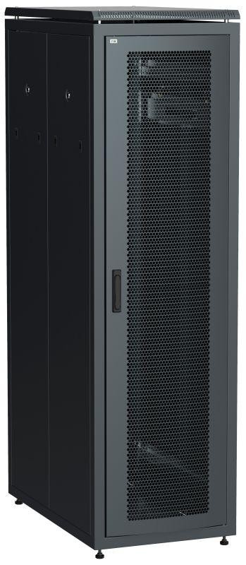  Шкаф сетевой 19дюйм  LINEA N 38U 600х1000мм перфорированная передняя дверь черн. ITK LN05-38U61-P 