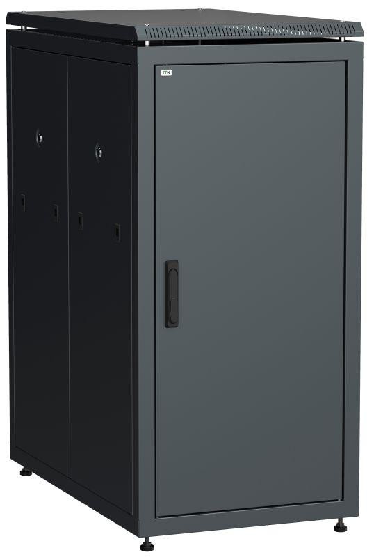  Шкаф сетевой 19дюйм  LINEA N 18U 600х1000мм металлическая передняя дверь черн. ITK LN05-18U61-M 