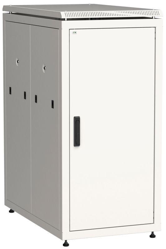  Шкаф сетевой 19дюйм  LINEA N 28U 600х1000мм металлическая передняя дверь сер. ITK LN35-28U61-M 
