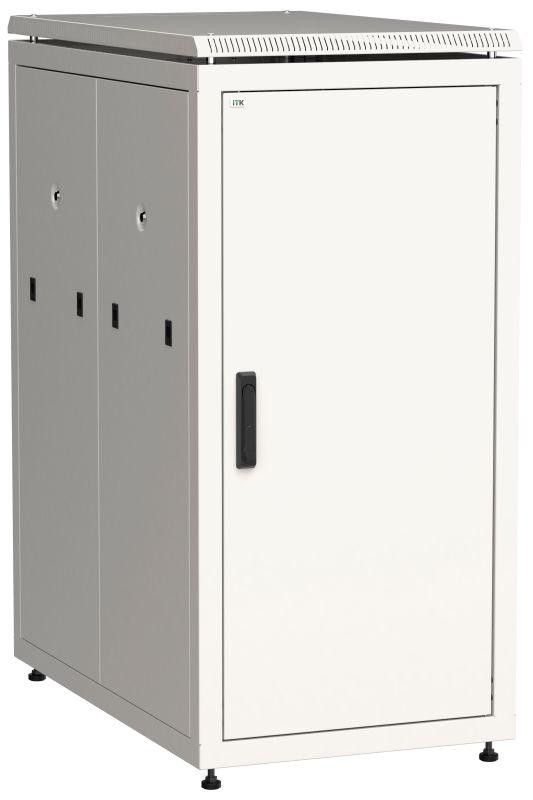  Шкаф сетевой 19дюйм  LINEA N 24U 600х1000мм металлические двери сер. ITK LN35-24U61-MM 