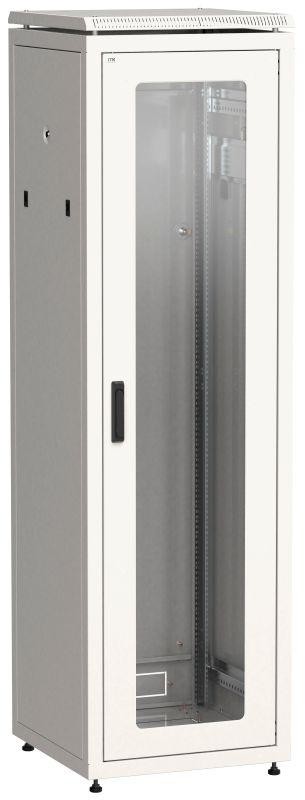  Шкаф сетевой 19дюйм LINEA N 47U 600х800мм стекл. передн. дверь сер. ITK LN35-47U68-G 