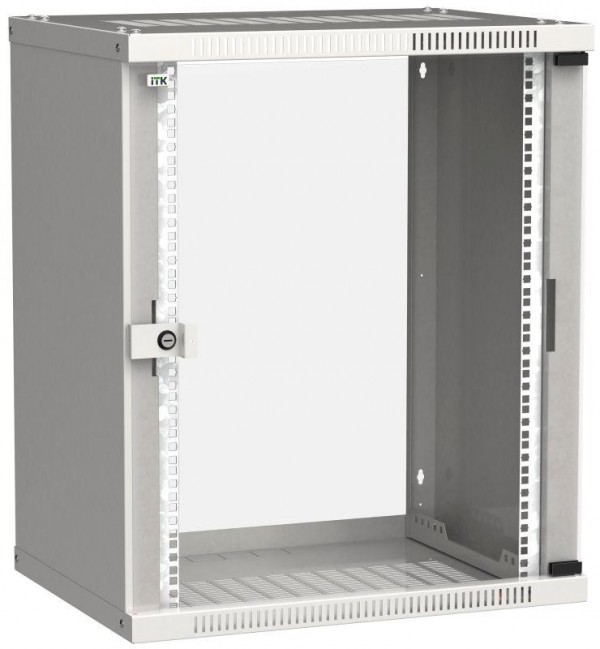  Шкаф LINEA WE 15U 600x450мм дверь стекло сер. ITK LWE3-15U64-GF 
