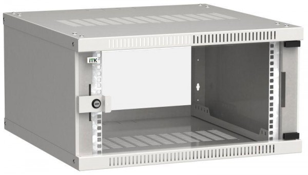  Шкаф LINEA WE 6U 600x600мм дверь стекло сер. ITK LWE3-06U66-GF 
