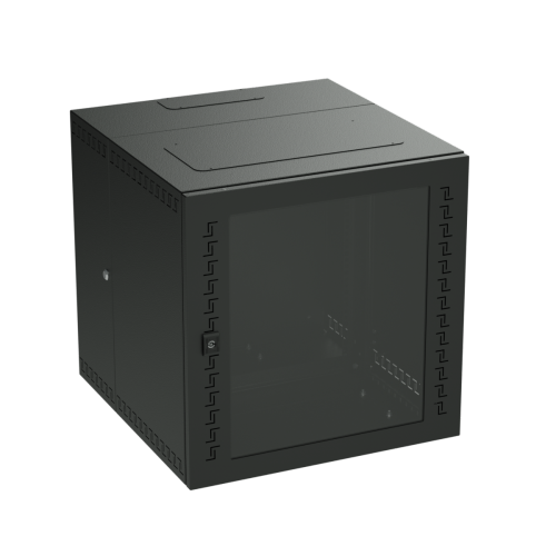  Шкаф телекоммуникационный навесной 16U (800х600х650) дверь стекло RAL9005 DKC R5STI1665GSB 