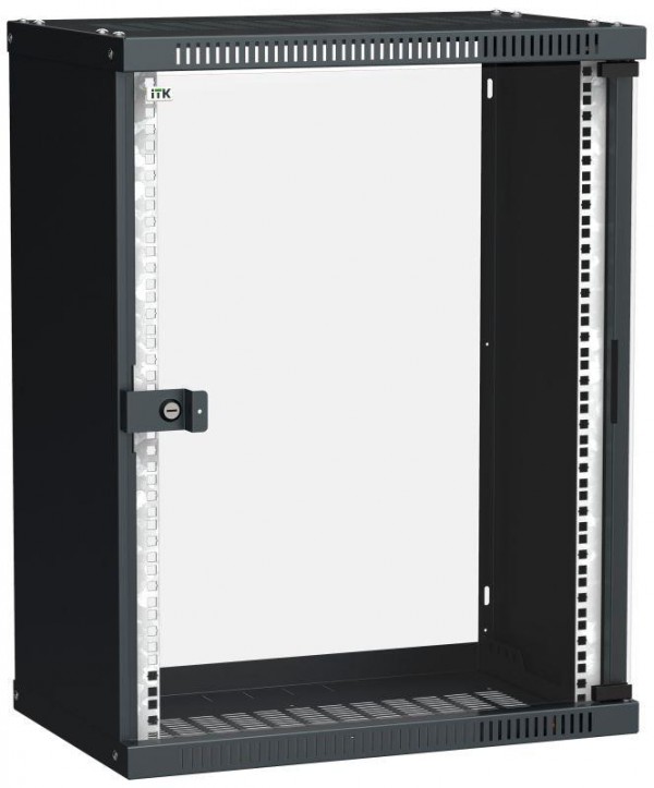  Шкаф LINEA WE 15U 550x350мм дверь стекло черн. ITK LWE5-15U53-GF 