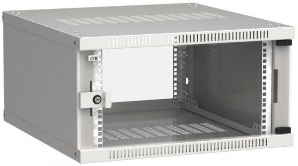  Шкаф LINEA WE 6U 600x650мм дверь стекло сер. ITK LWE3-06U67-GF 