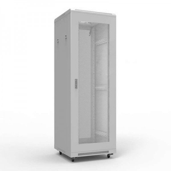  Шкаф напольный 19дюйм Standart 47U 600х1000мм передняя и задняя дверь перф. RAL7035 Rexant 04-2330 