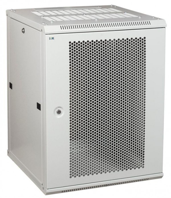  Шкаф LINEA W 12U 600х600мм перфорированная дверь RAL7035 ITK LWR3-12U66-PF 